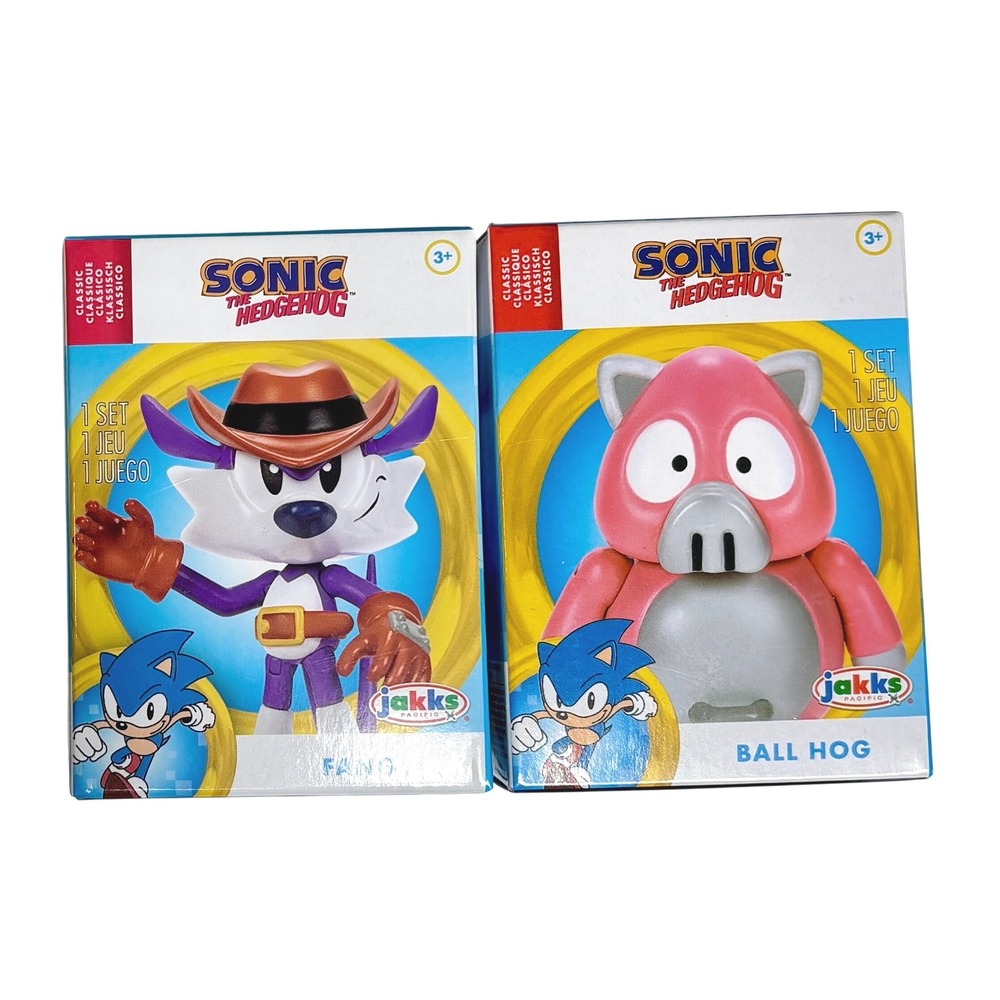 FANG & BALL HOG Sonic The Hedgehog Jakks Pacific 2.5" Action Figures